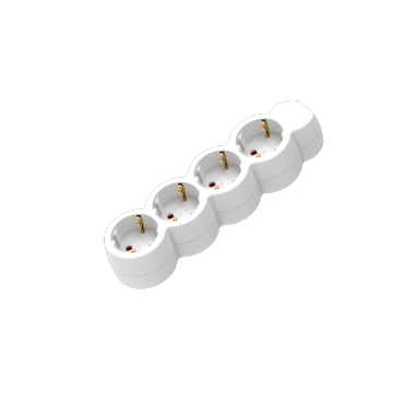 4 vías Alemania Power Strip